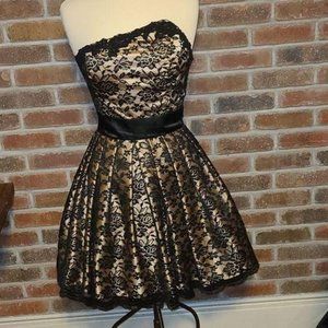 Masquerade Black Lace Dress